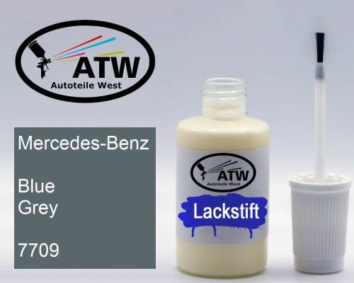 Mercedes-Benz, Blue Grey, 7709: 20ml Lackstift, von ATW Autoteile West.